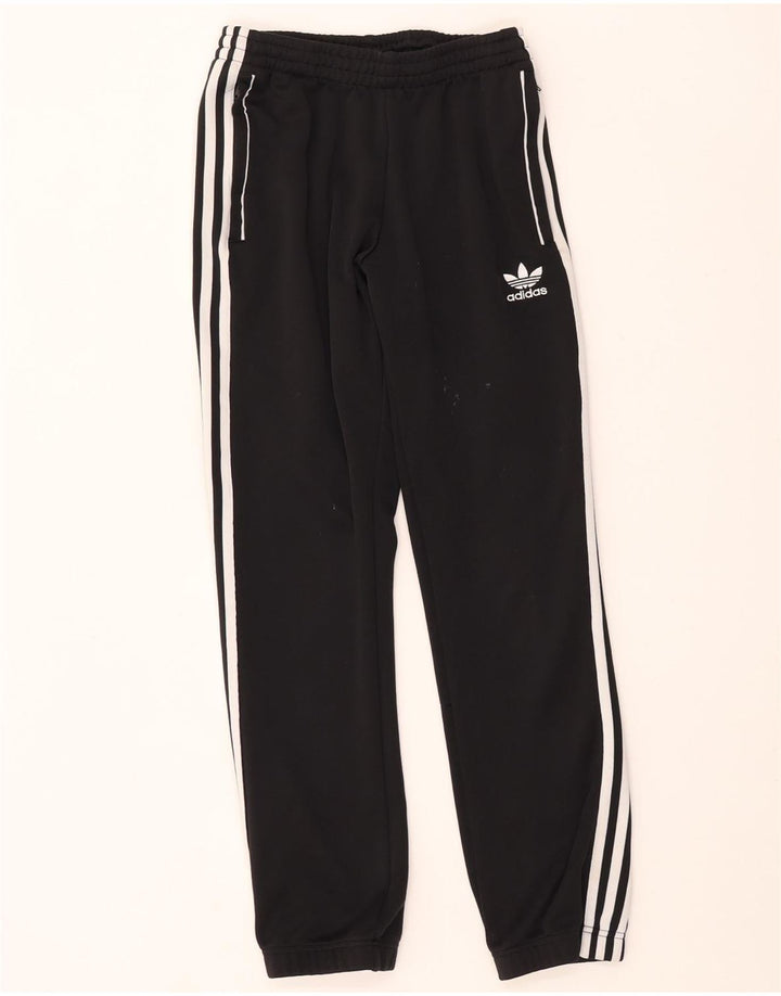 Męskie spodnie dresowe Adidas, małe, czarne, poliestrowe