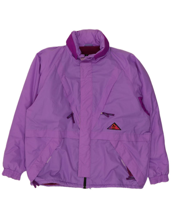 AESSE Mens Hooded Ski Jacket UK 42 XL Purple