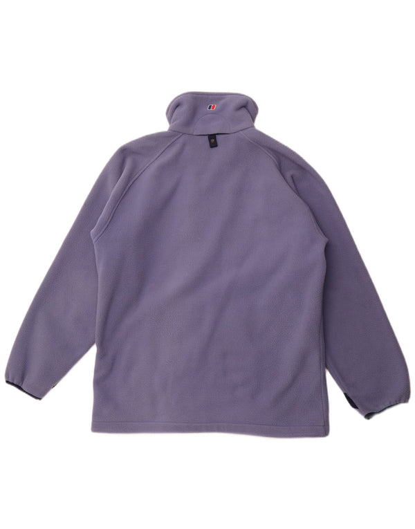 BERGHAUS Womens Fleece Jacket UK 14 Large  Purple Polyester