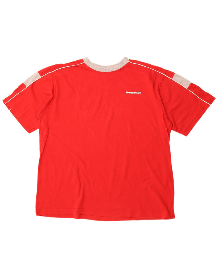 T-shirt męski REEBOK Top XL, bawełniany, w kolorze czerwonym