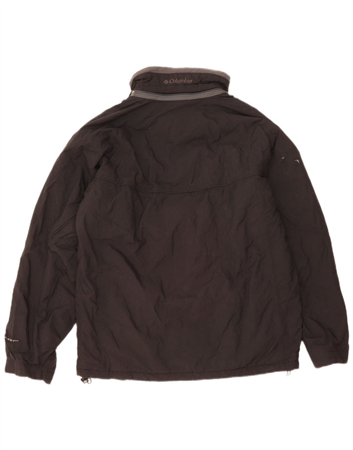 Męska kurtka wiatrówka Columbia UK 38 Średni czarny nylon