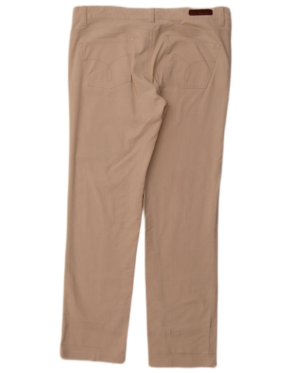 Spodnie damskie CALVIN KLEIN Skinny sztruksowe US 12 Large W31 L28 Beżowe