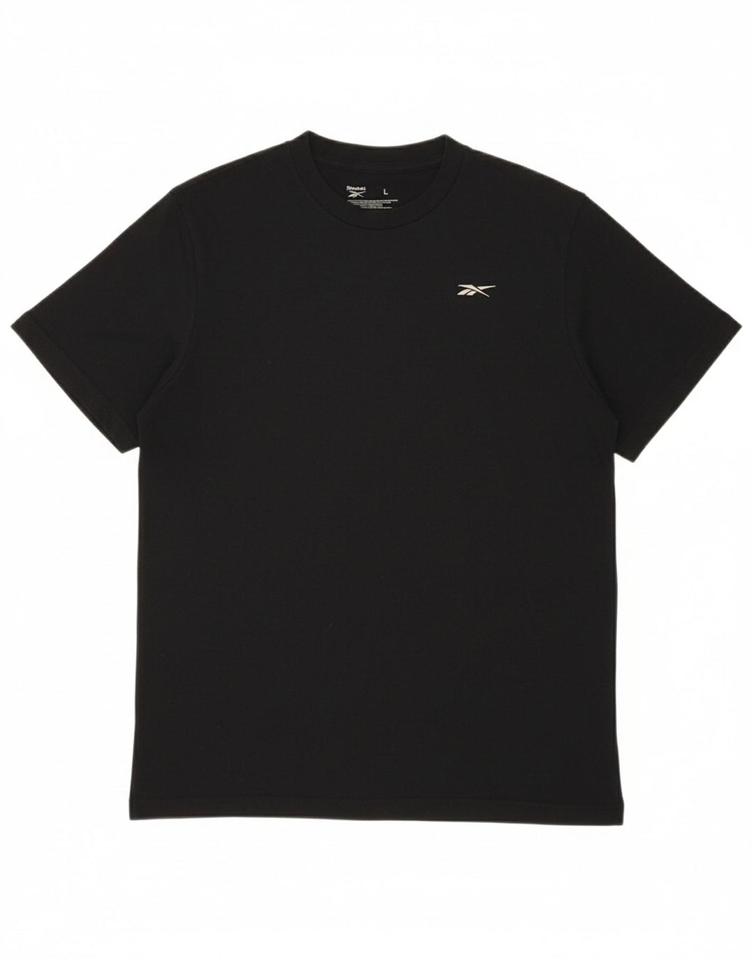 REEBOK Womens T-Shirt Top UK 16 Large Black Cotton