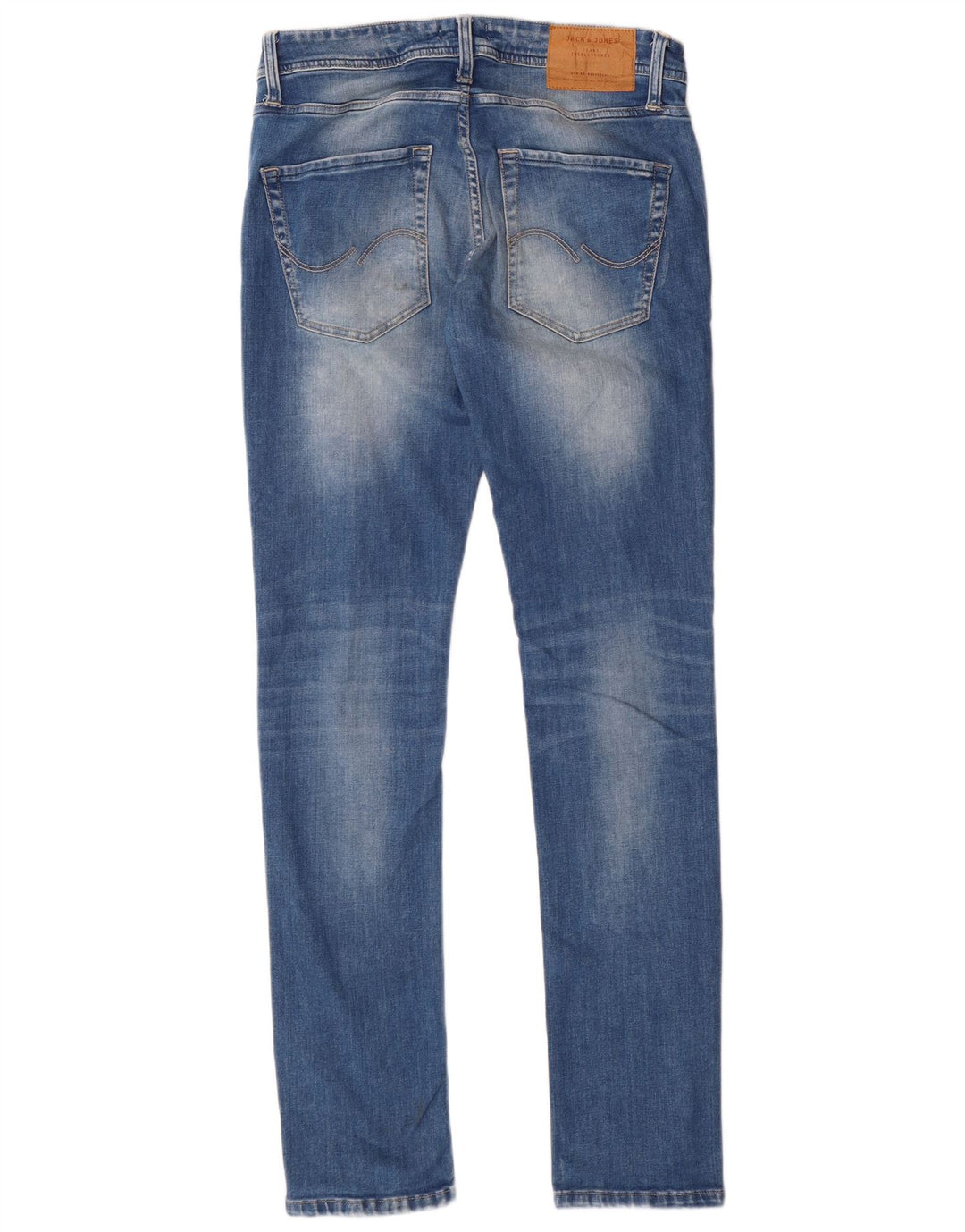 Męskie jeansy Jack & Jones Tim Slim W30 L32 Niebieskie bawełniane