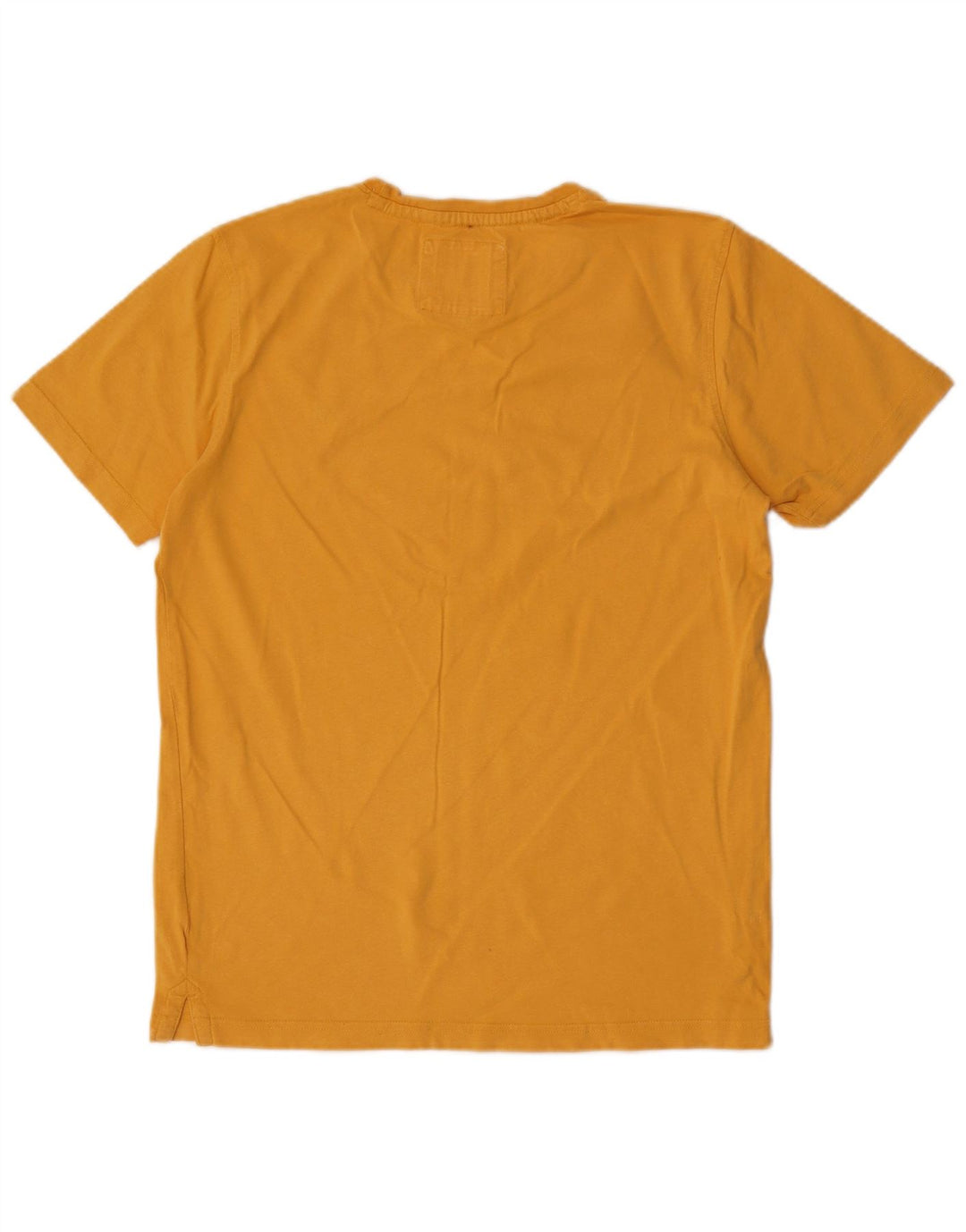CREW CLOTHING Męski T-shirt Top Średnio żółty, bawełniany