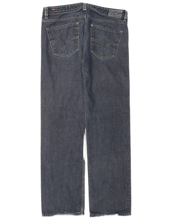 Diesel Męskie Larkee Straight Jeans W34 L34 Granatowa bawełna