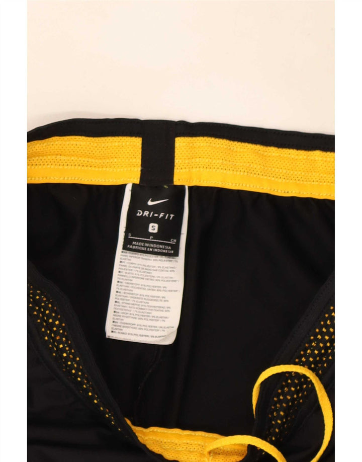 Męskie spodnie dresowe Nike Dri Fit, mały, czarny poliester z blokami kolorów