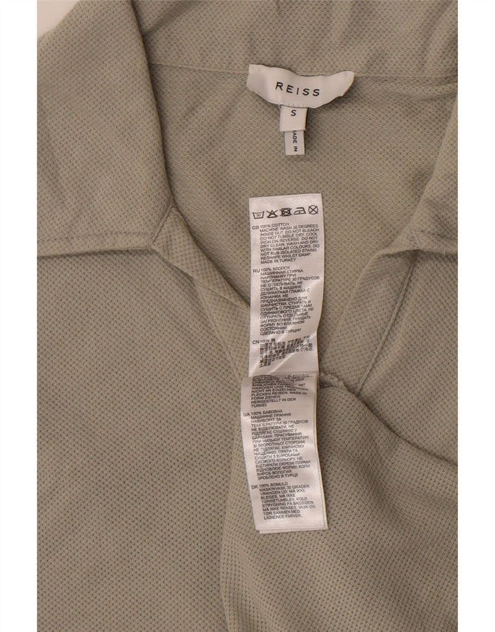 Męska koszulka polo Reiss, mała, szara, bawełniana