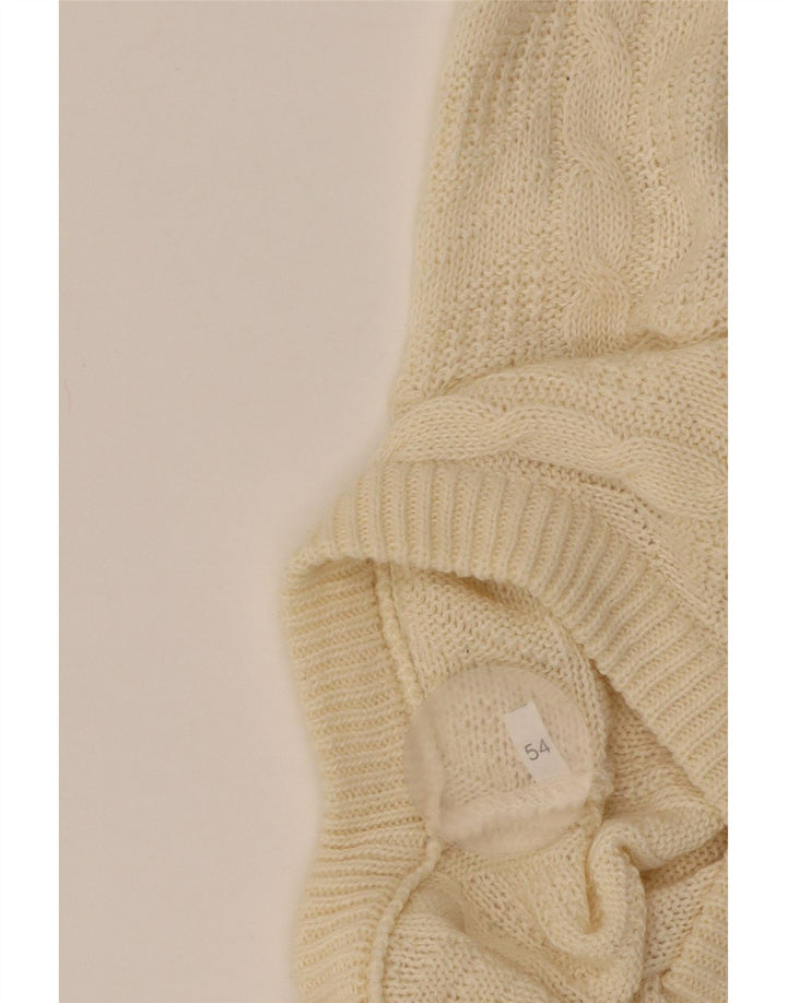 Męski sweter VINTAGE z dekoltem w kształcie litery V IT 54 XL, beżowy