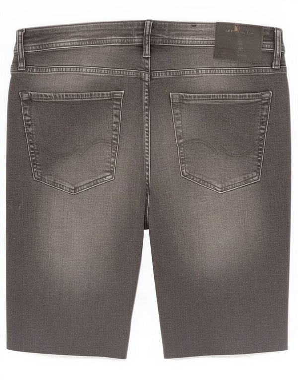 Męskie spodenki jeansowe Jack & Jones Liam Skinny Medium W33, szare, bawełniane