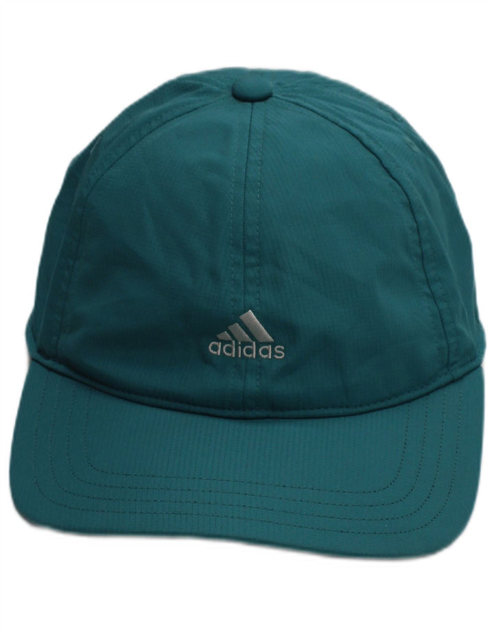 Męska czapka z daszkiem Adidas w jednym rozmiarze, turkusowy poliester