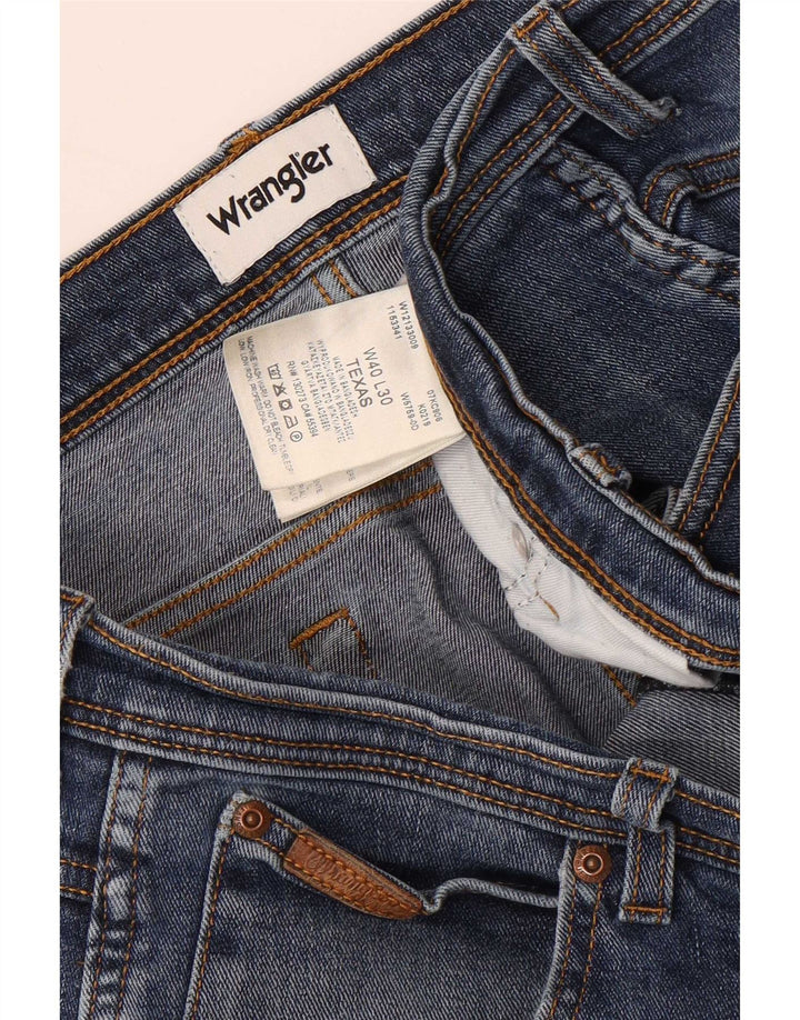 Męskie jeansy Wrangler Texas Straight W40 L27 Niebieskie, bawełniane
