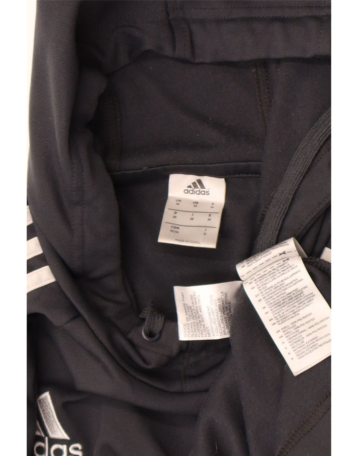 Męska bluza z kapturem Adidas, średnioszara, poliestrowa z blokami kolorów