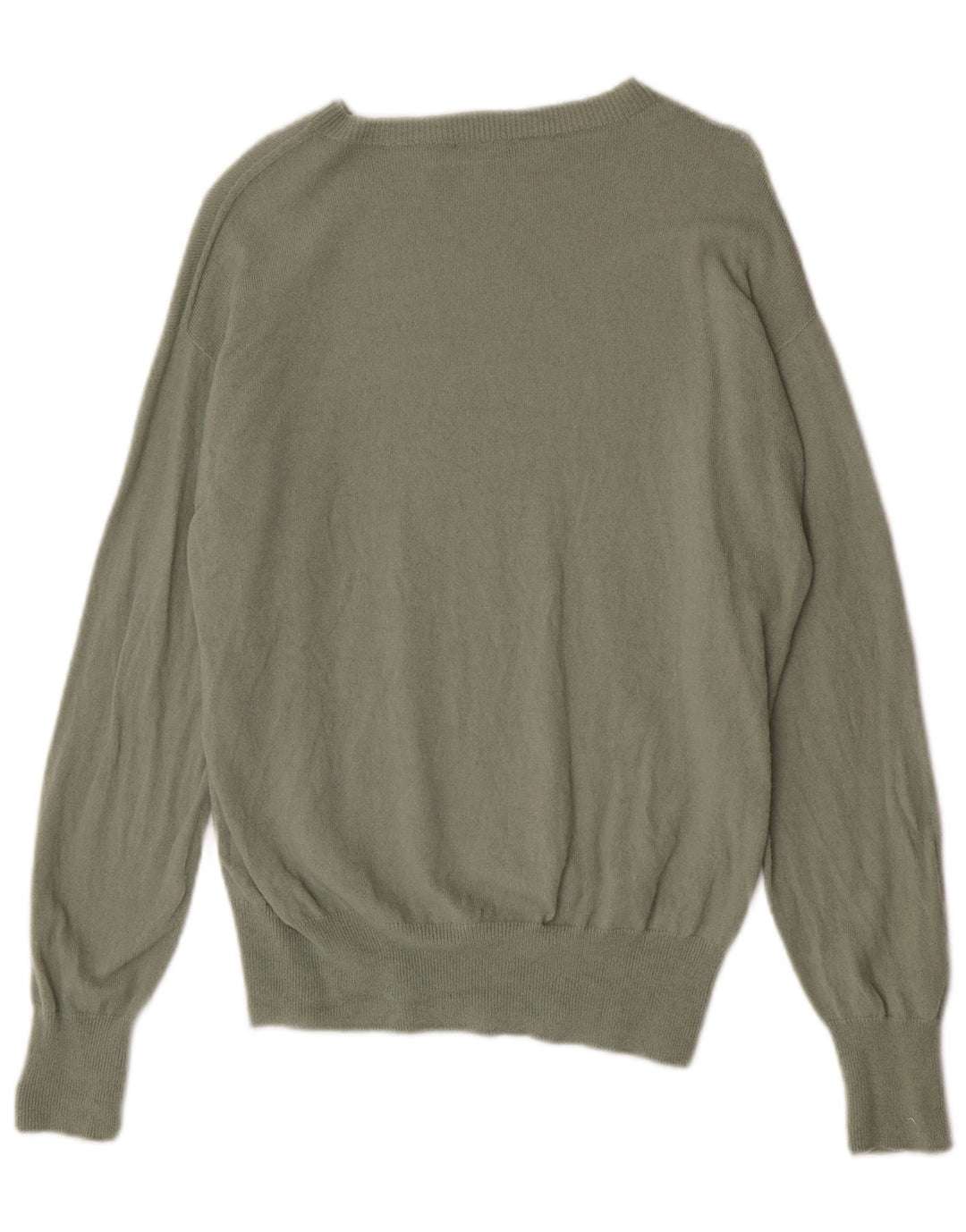 Sweter damski Zara z dekoltem w łódkę, UK 14, średnia wełna khaki