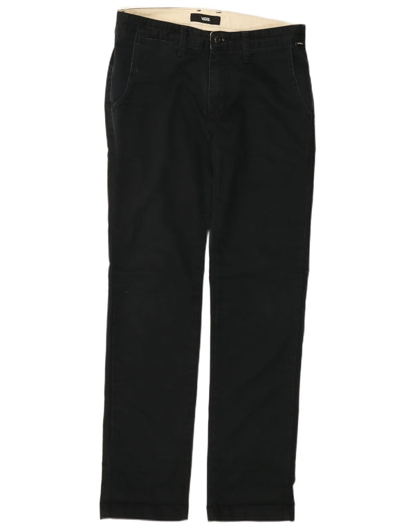 Męskie proste spodnie chino VANS W30 L32 granatowe, bawełniane