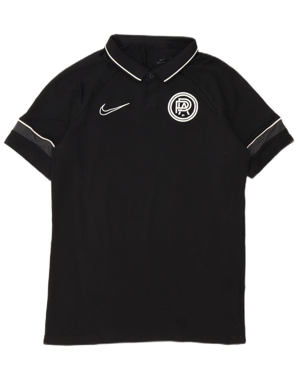 Męska koszulka polo Nike Pro Direct Academy z grafiką, w średnim kolorze czarnym