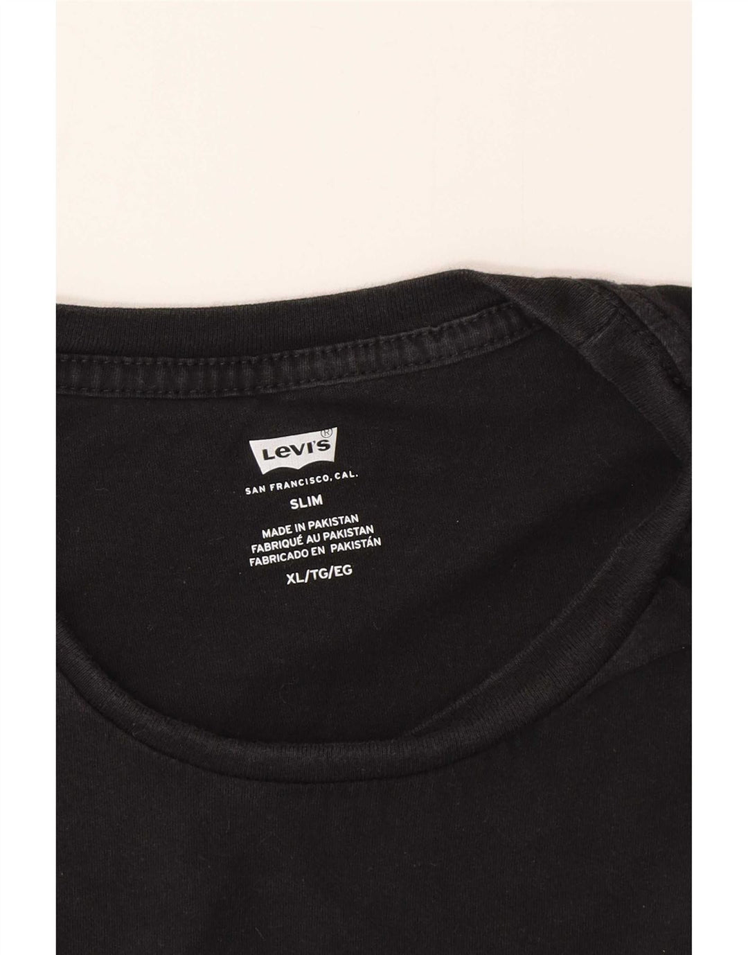 Męski T-shirt Levi's Slim Top XL Czarny