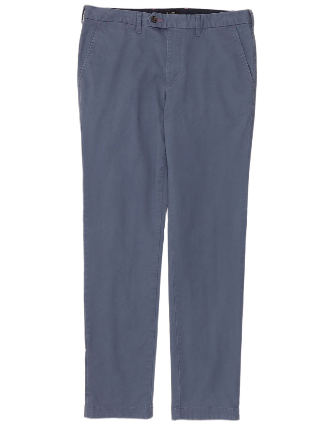 Męskie proste spodnie garniturowe TED BAKER W32 L32 Niebieskie, bawełniane