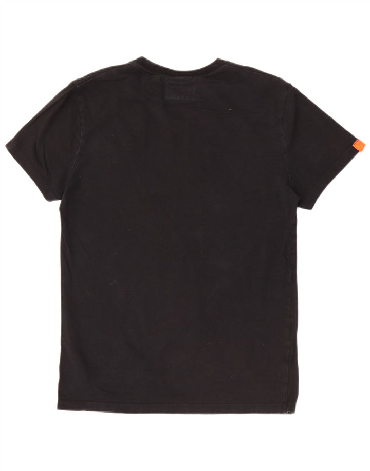 T-shirt męski Superdry, bawełniany, średni czarny