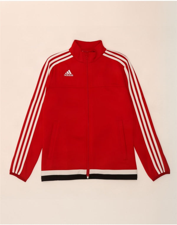 Adidas Dziewczęca Climacool Dresowa Topowa Kurtka 11-12 Lat Czerwona Kolorblokowa