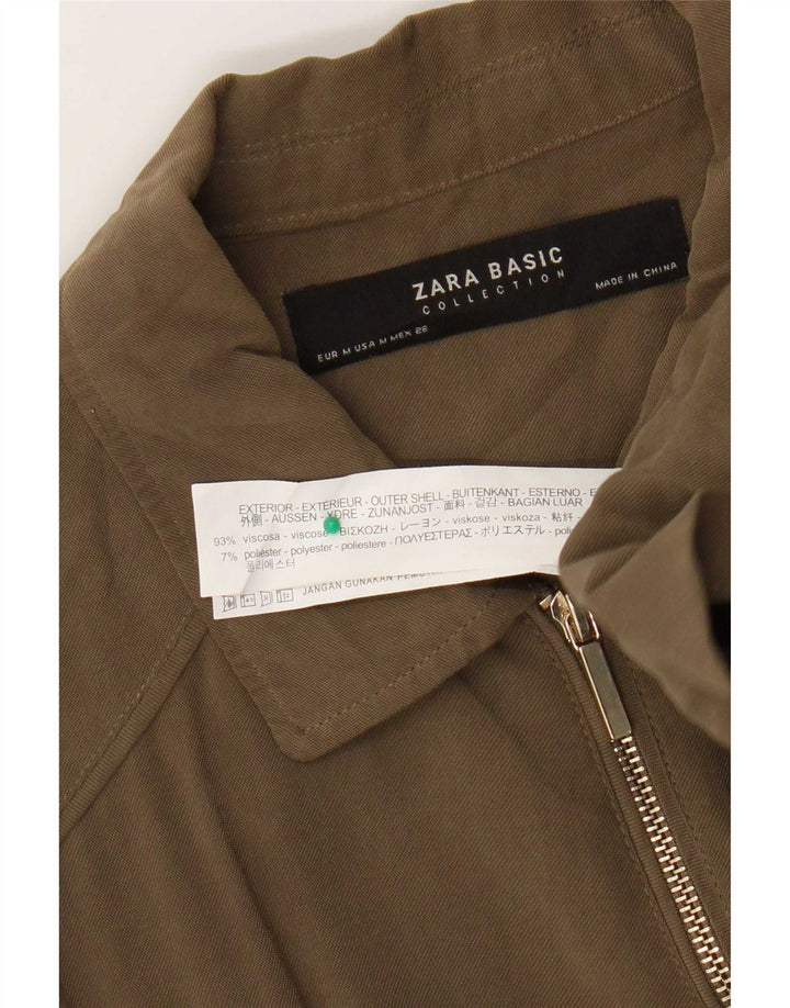Damska kurtka bomberka Zara UK 14, średnia wiskoza khaki