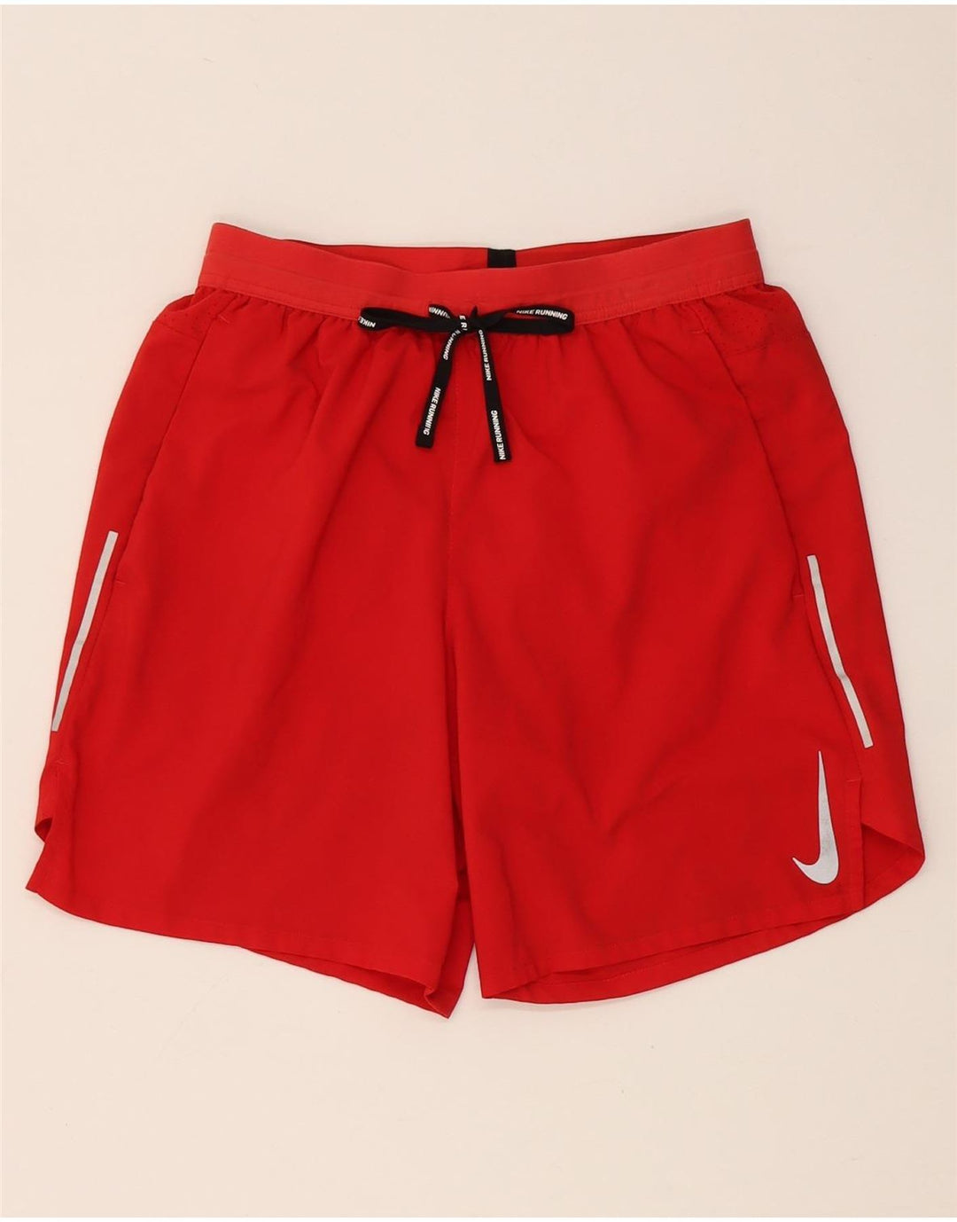 Damskie spodenki sportowe Nike Dri Fit UK 8, małe, czerwone, poliestrowe