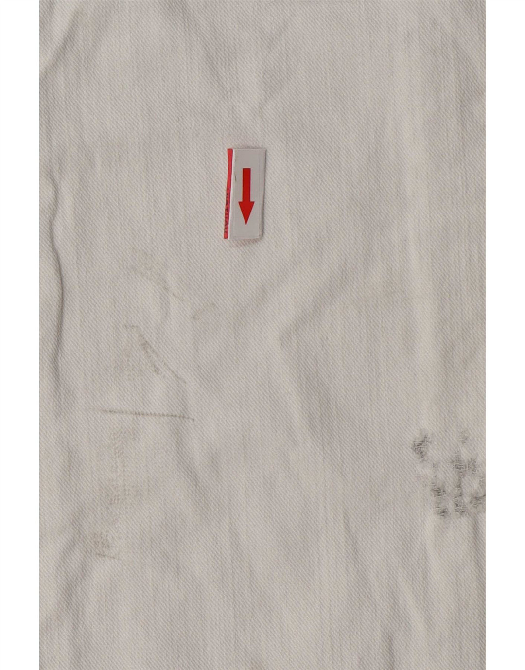 Vintage damskie jeansy proste w trudnej sytuacji W26 L33 białe