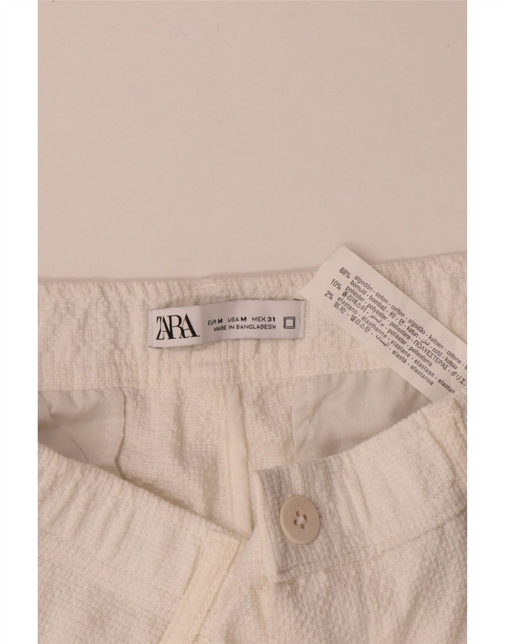 Męskie spodnie chino Zara, średnie W31 L29, biała bawełna