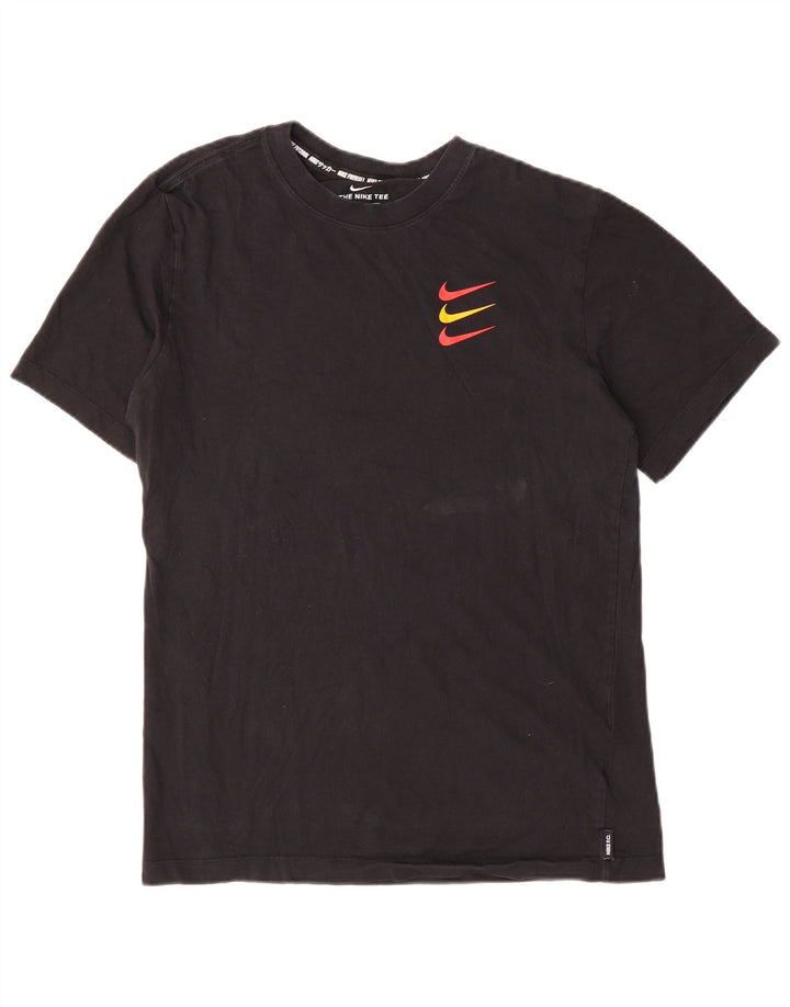 T-shirt męski Nike, mały, czarny, bawełniany