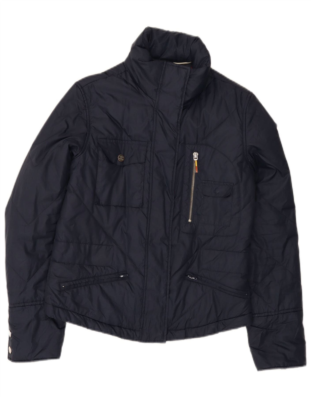 Damska ocieplana kurtka Tommy Hilfiger UK 10, mała, granatowa, poliester