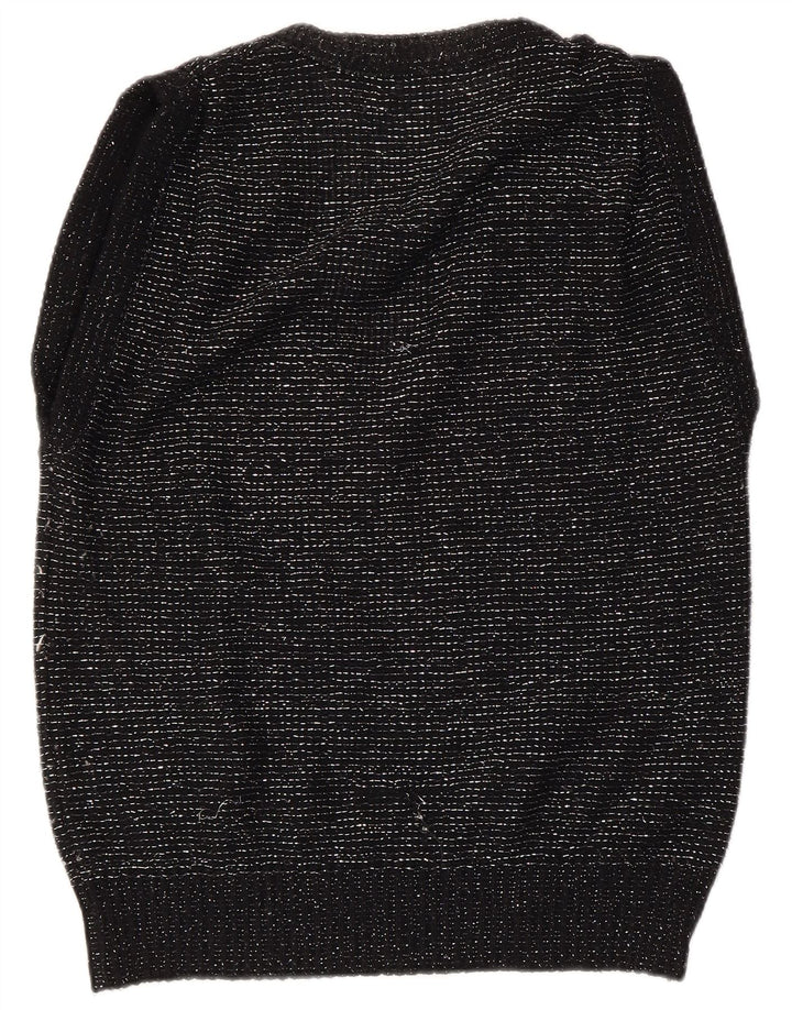 Damski podkoszulek VINTAGE EU 40/42, średni czarny, nakrapiany akryl