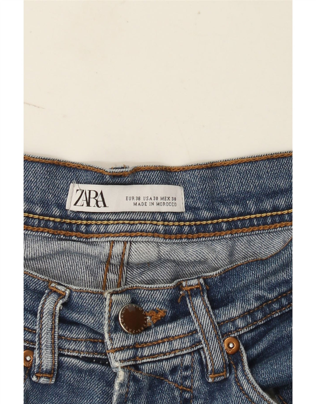 Męskie jeansy slim fit Zara EU 38 Small W30 L28 Niebieskie