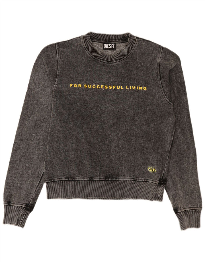 Męska bluza z grafiką Diesel 2XS szara