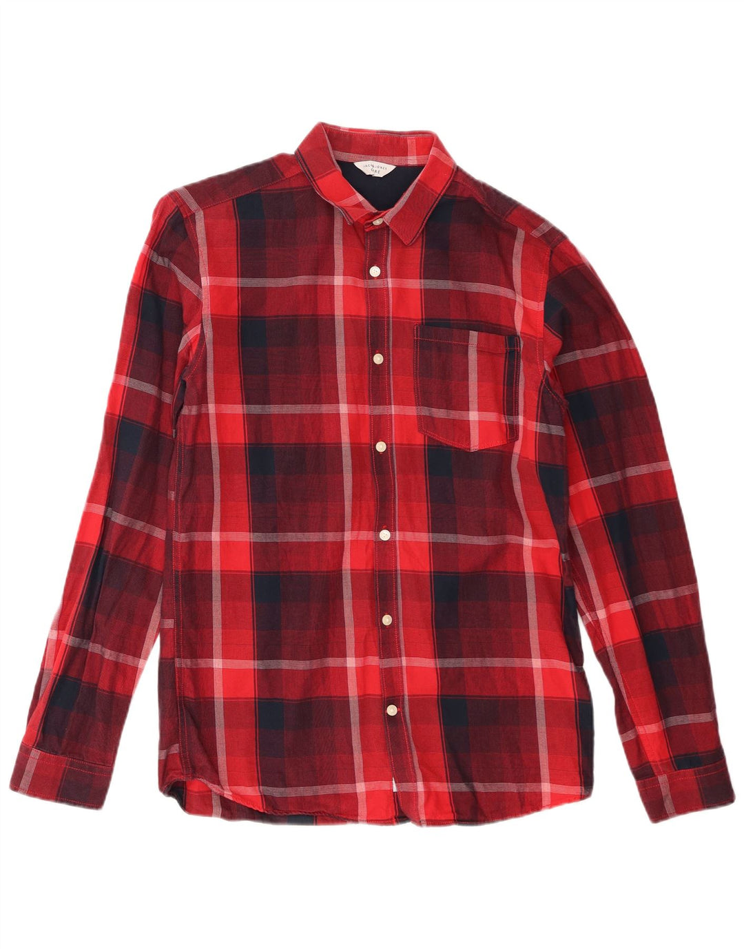 Koszula męska Jack & Jones, bawełniana w czerwoną kratę