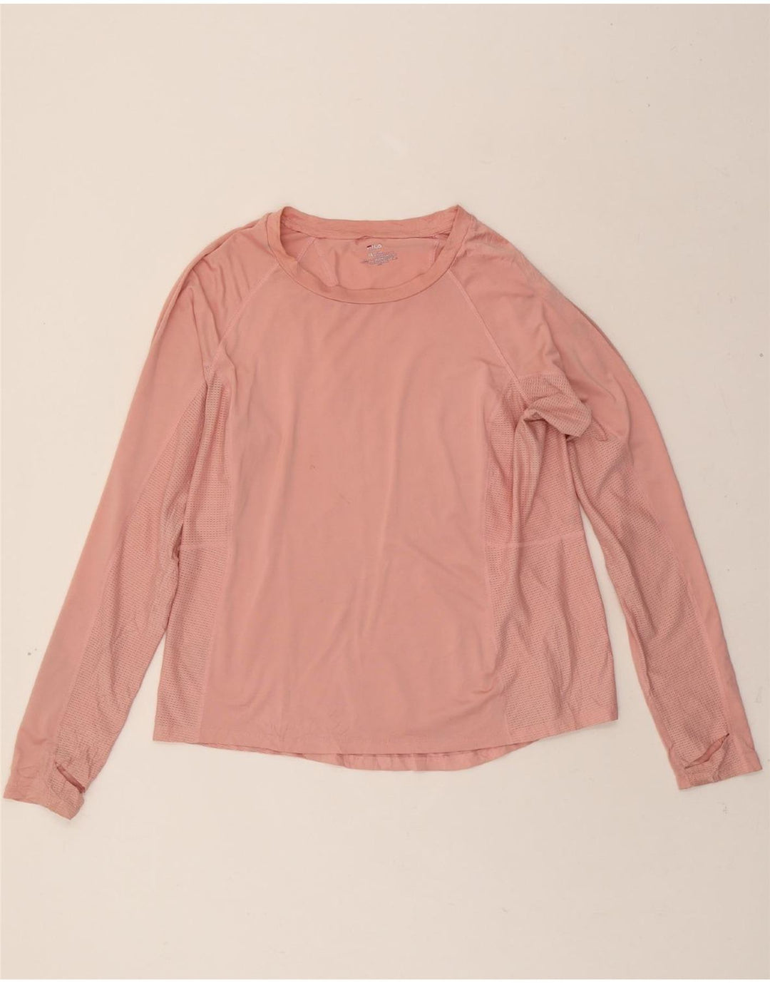 FILA Womens Top Long Sleeve UK 20 2XL Pink Polyester Vintage Fila and Second-Hand Fila from Messina Hembry 
