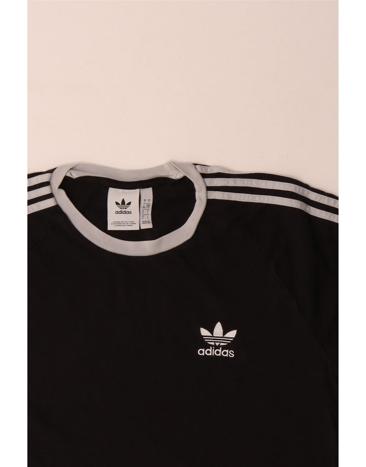 T-shirt męski ADIDAS, duży, czarny, bawełniany