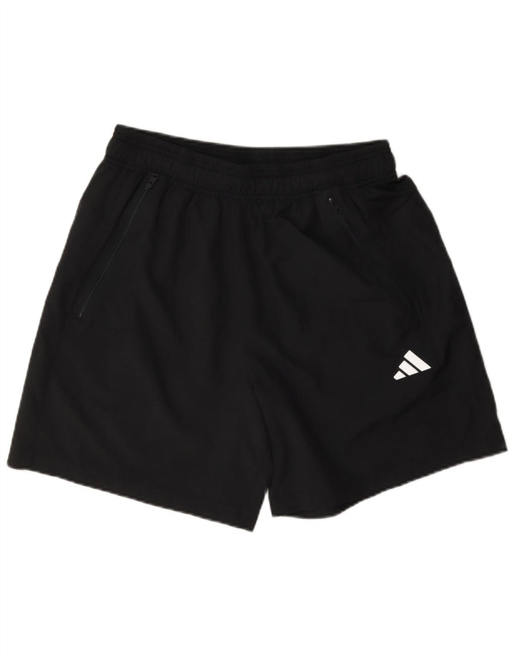 Męskie spodenki sportowe Adidas Aeroready, średni czarny poliester
