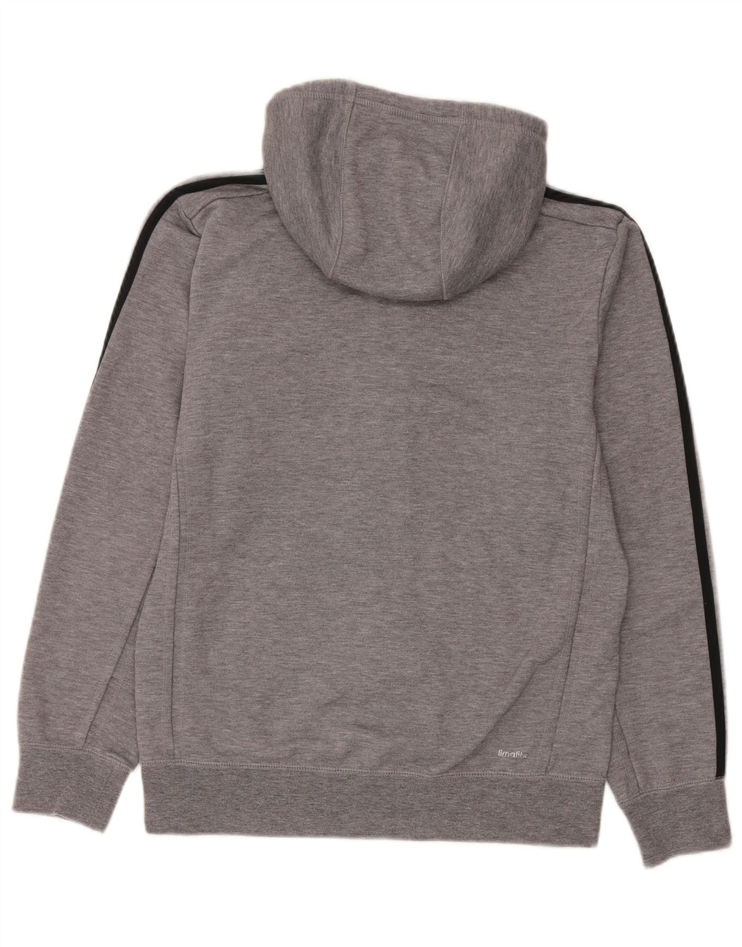 Adidas Męski sweter z kapturem Climalite Zip, mały, szary, nakrapiany poliester