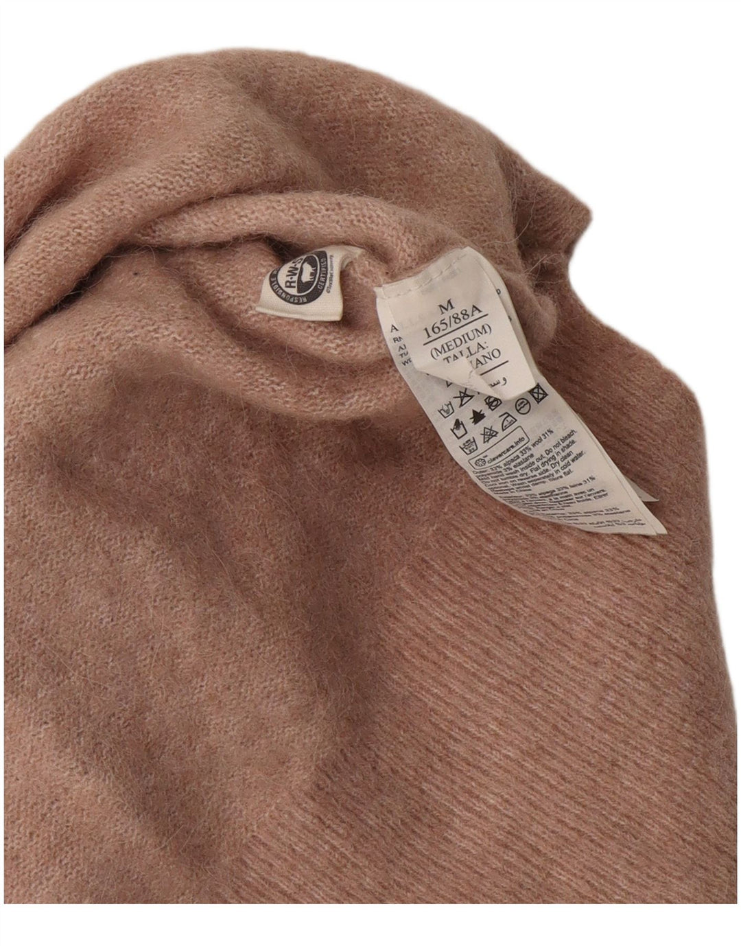 Damski sweter z krótkim rękawem ALL SAINTS z dekoltem w łódkę, UK 14, średni róż