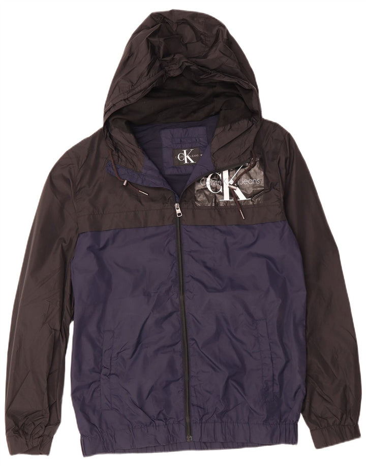 Męska kurtka przeciwdeszczowa CALVIN KLEIN JEANS UK 38 w kolorze średnioniebieskim