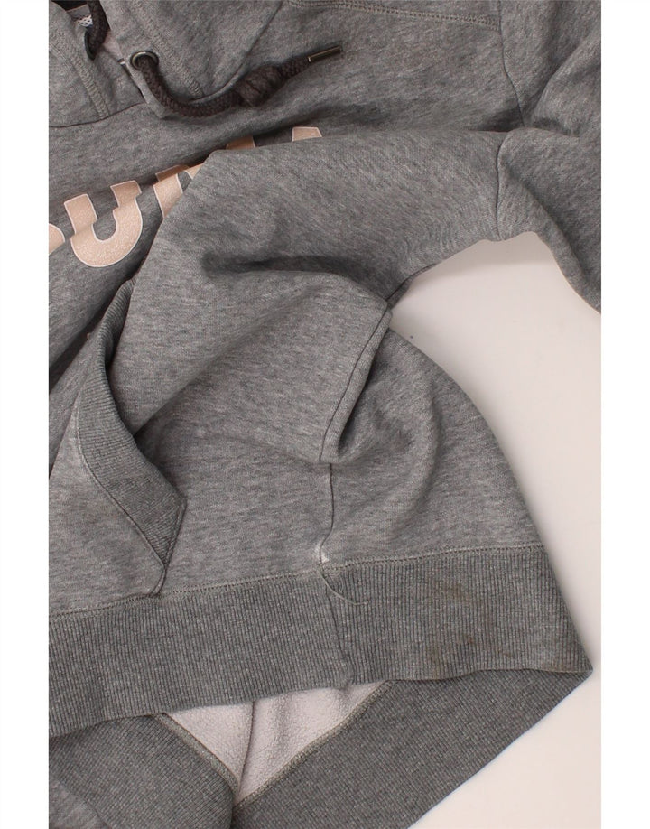 PUMA Mens Graphic Hoodie Jumper Small Grey Cotton Vintage Puma and Second-Hand Puma from Messina Hembry 