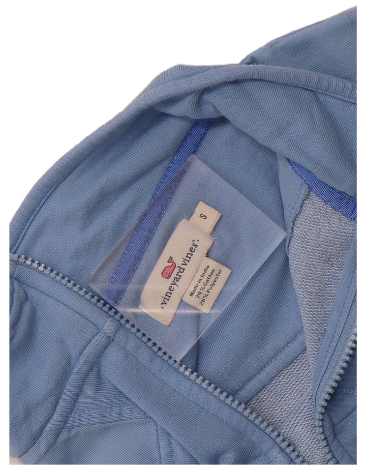 Damska bluza oversize Vineyard Vines z zamkiem błyskawicznym, UK 10, mała niebieska