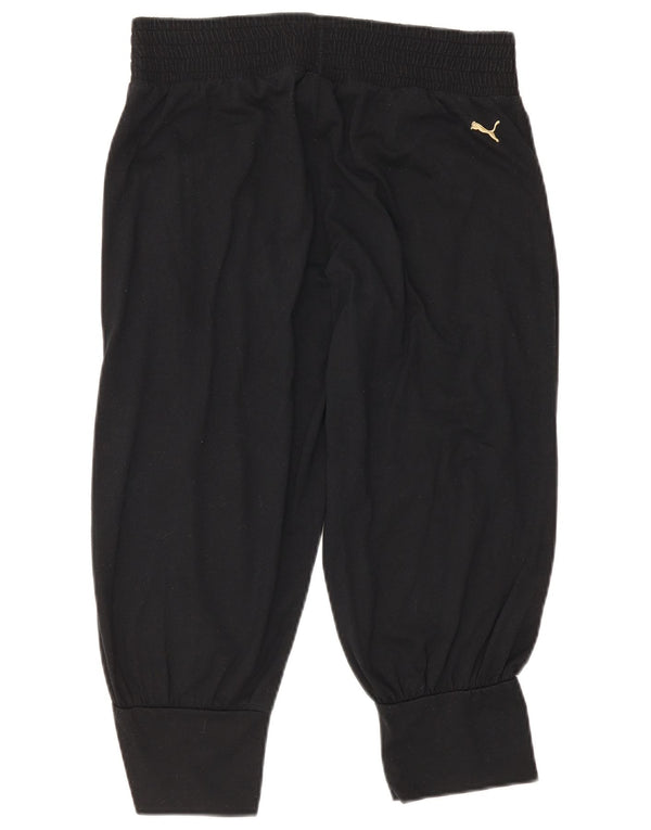 Damskie spodnie dresowe Puma Capri Joggers UK 12 Średni czarny poliester