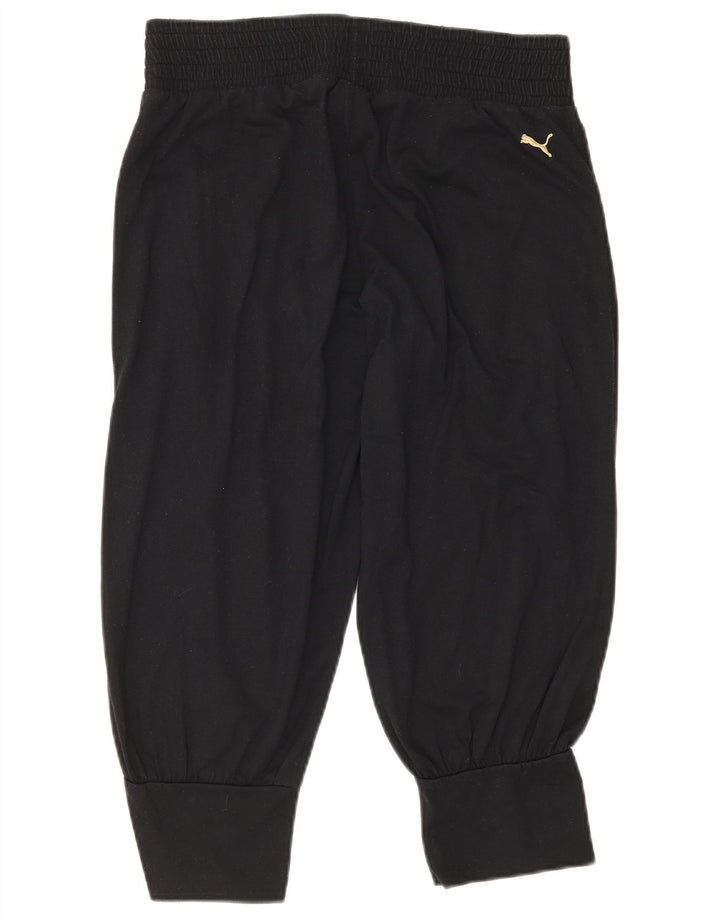 Damskie spodnie dresowe Puma Capri Joggers UK 12 Średni czarny poliester