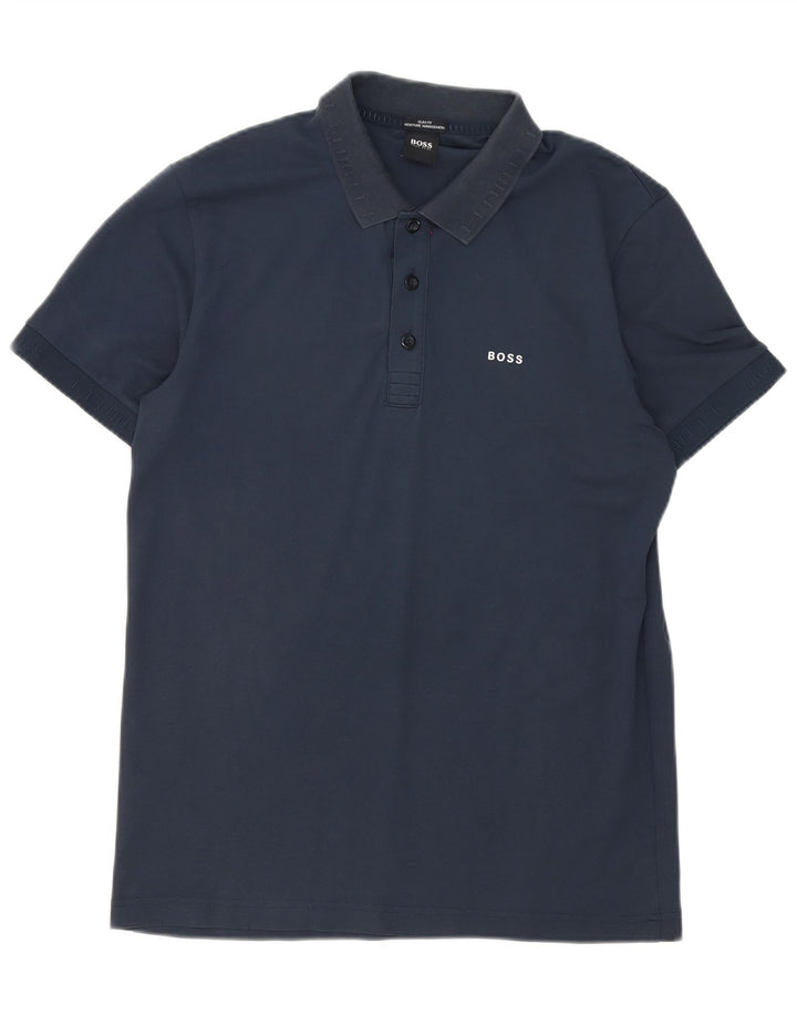 Męska koszulka polo Slim Fit Hugo Boss, średni granat