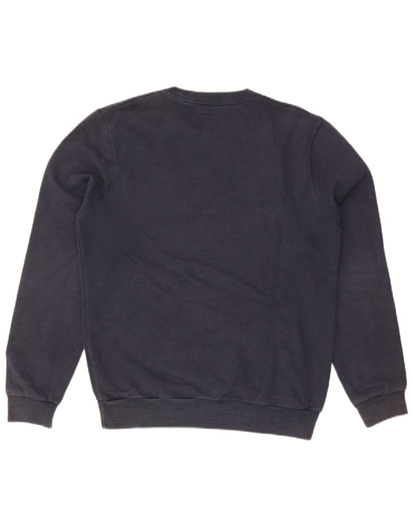 Jack Wills Mens Graphic Sweatshirt Jumper Medium Navy Blue Cotton