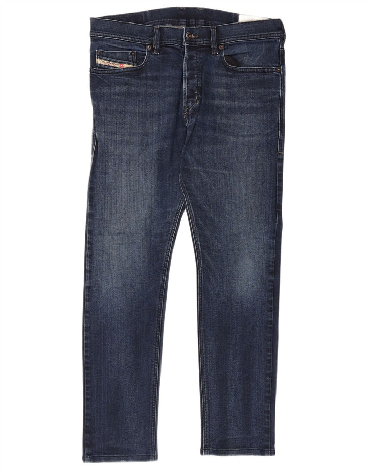 Diesel Męskie Tepphar Carrot Slim Jeans W31 L30 Niebieskie bawełniane