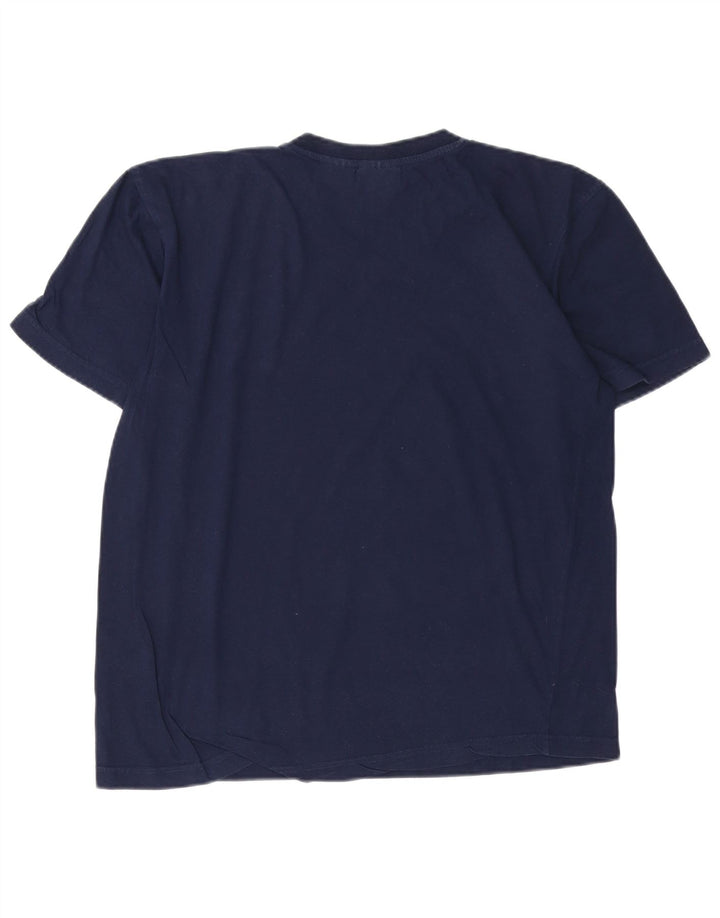 T-shirt męski FILA Top, średni, granatowy, bawełniany