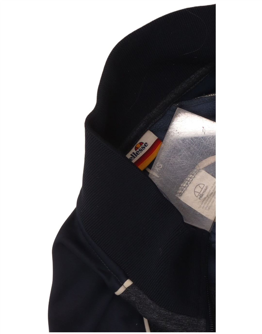 Ellesse Męska kurtka dresowa XS Granatowa, poliester z blokami kolorów