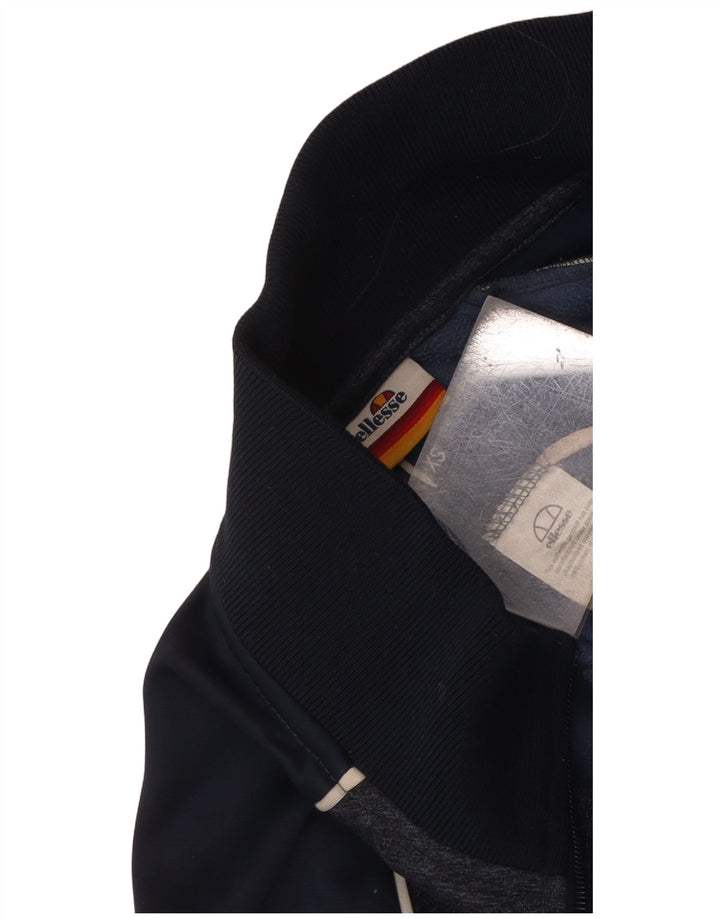 Ellesse Męska kurtka dresowa XS Granatowa, poliester z blokami kolorów